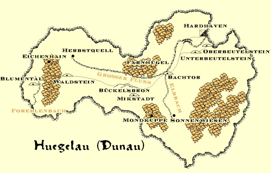 Karte von Hügelau